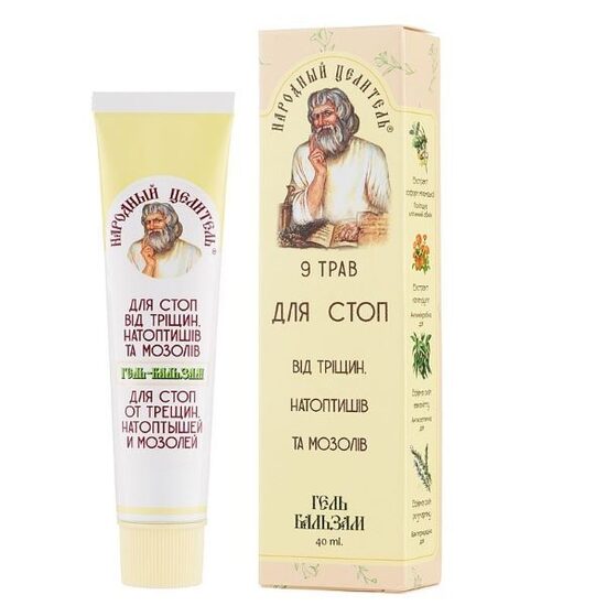 “NARODNIJ CELITELJ” 9 Zāles Želeja – balzams pret plaisām, varžacīm un tulznām, 40 g